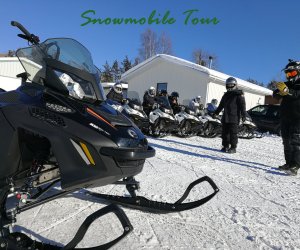 Snowmobile in winters